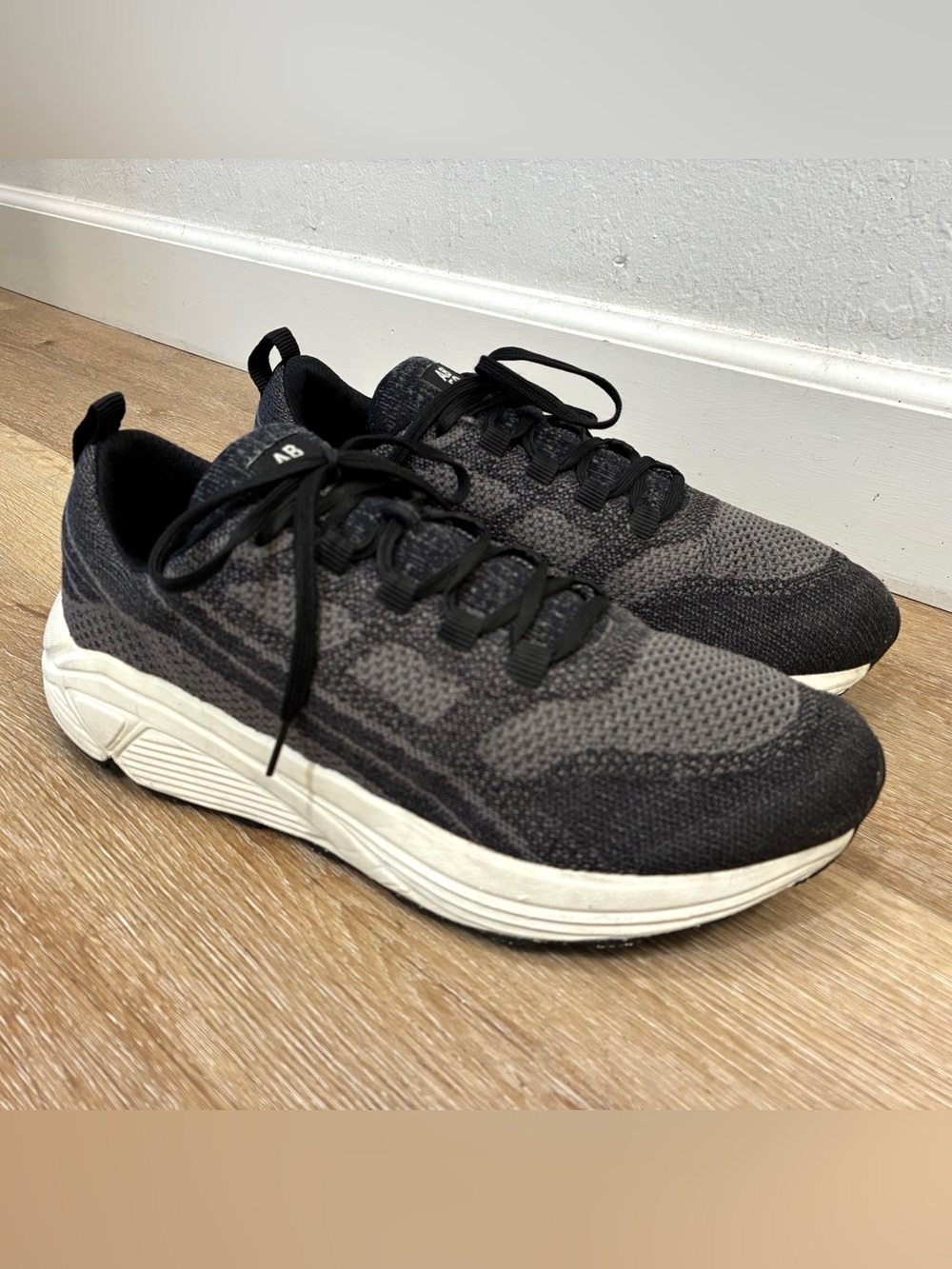 ABEO Katana Sneakers Specifically Black Grey Knit Men’s Size US 10 UK 9 EU 43